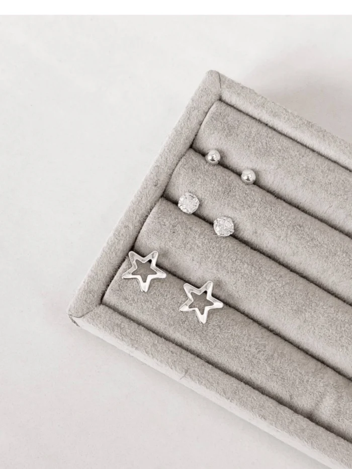 Brincos (Trio bolas, ponto de luz e estrela)