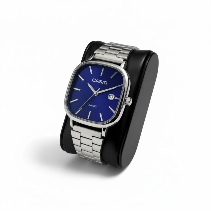 Relógio Casio premium fundo azul