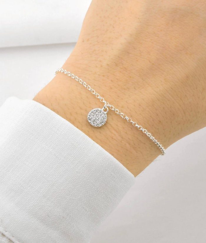 Pulseira circulo cravejado